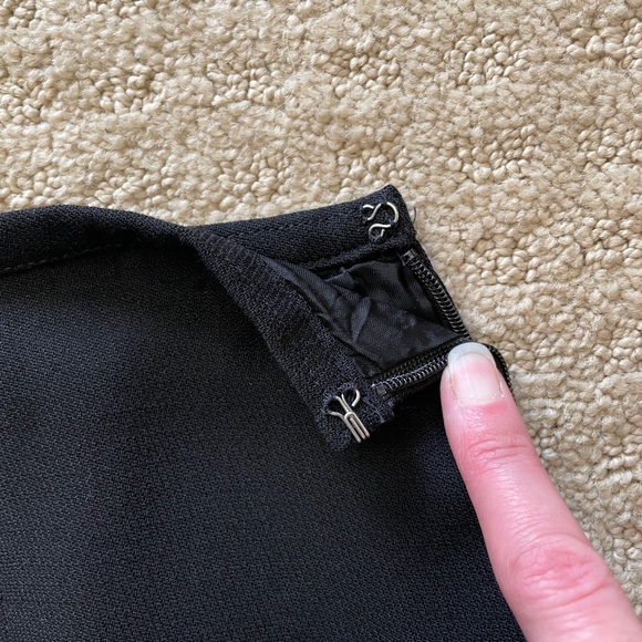 ANN TAYLOR LOFT black wool skirt - Picture 7 of 10